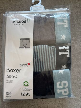 Lot de 3 boxers slip taille 158 - 164  neuf