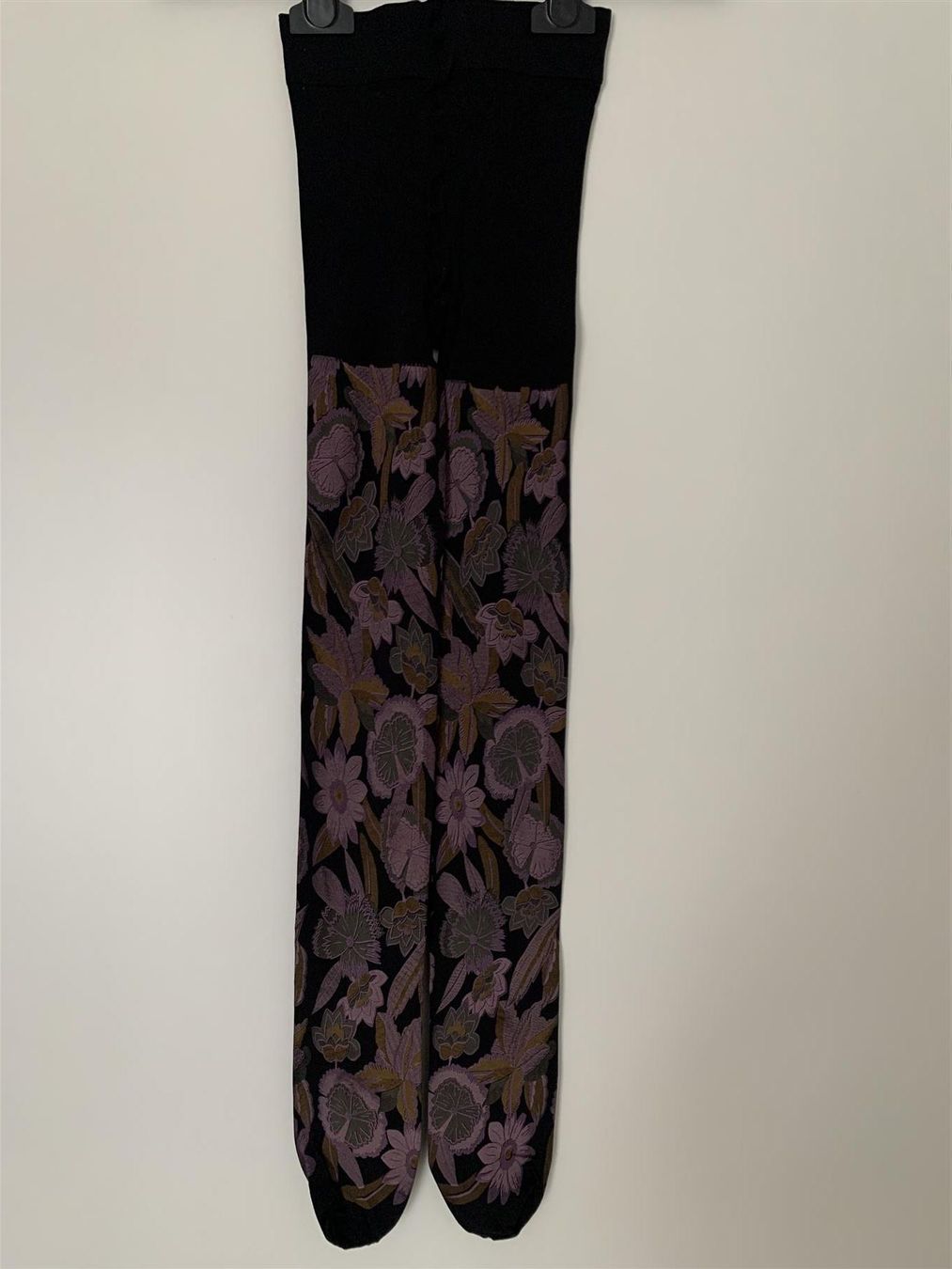 Calze & Collant: Strumpfhose mit Blumen Muster, Grösse S – Usato da Rikon im Tösstal venduto da Alpenmutz