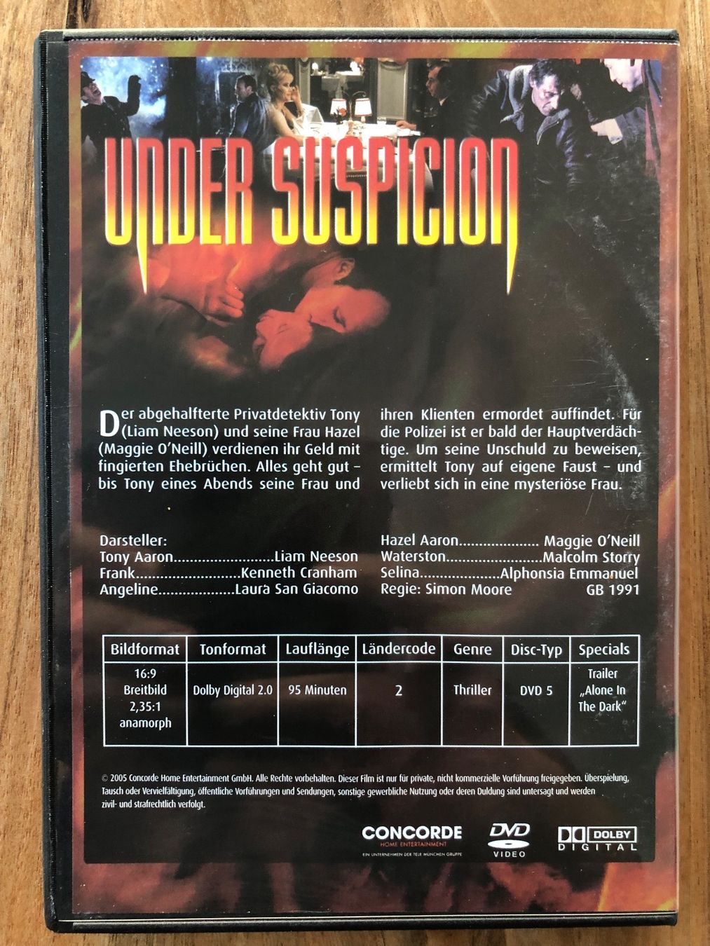 Tutti i DVDs: DVD Under Suspicion - unter Verdacht – Usato da Belp venduto da brb66 1