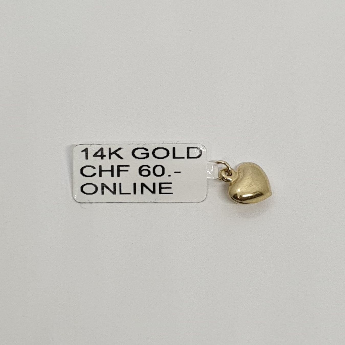 Ciondoli: Echt 14K Gold - Herz Anhänger – Usato da Luzern venduto da Goldhaus-Luzern 1