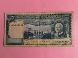 ANGOLA - 1000 Escudos 10 Junho 1970 A. TOMAS - SELTEN / RARE
