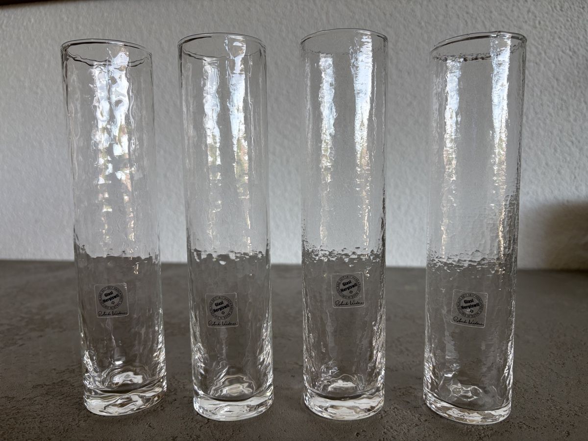 Glasi Hergiswil Bicchieri: Sektgläser Hergiswiler Glas – Usato da Fisibach venduto da Floh1981