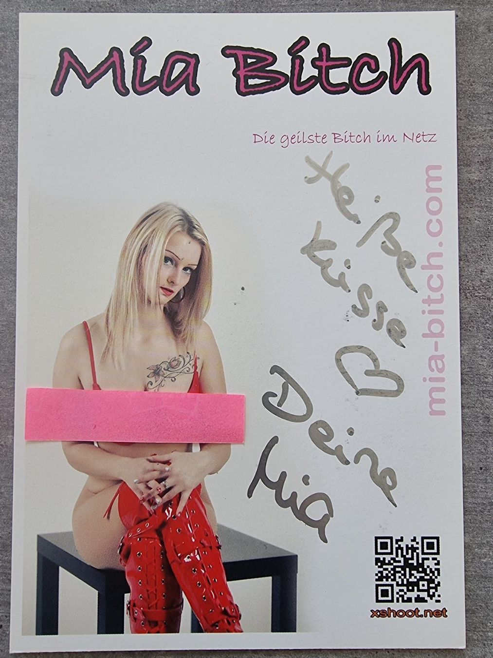 Autogramme: Autogrammkarte Mia Bitch Originalunterschrift – Neu (gemäss Beschreibung) aus Eglisau von 20788