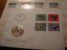 Pro Patria 1974, FDC + Satz gestempelt