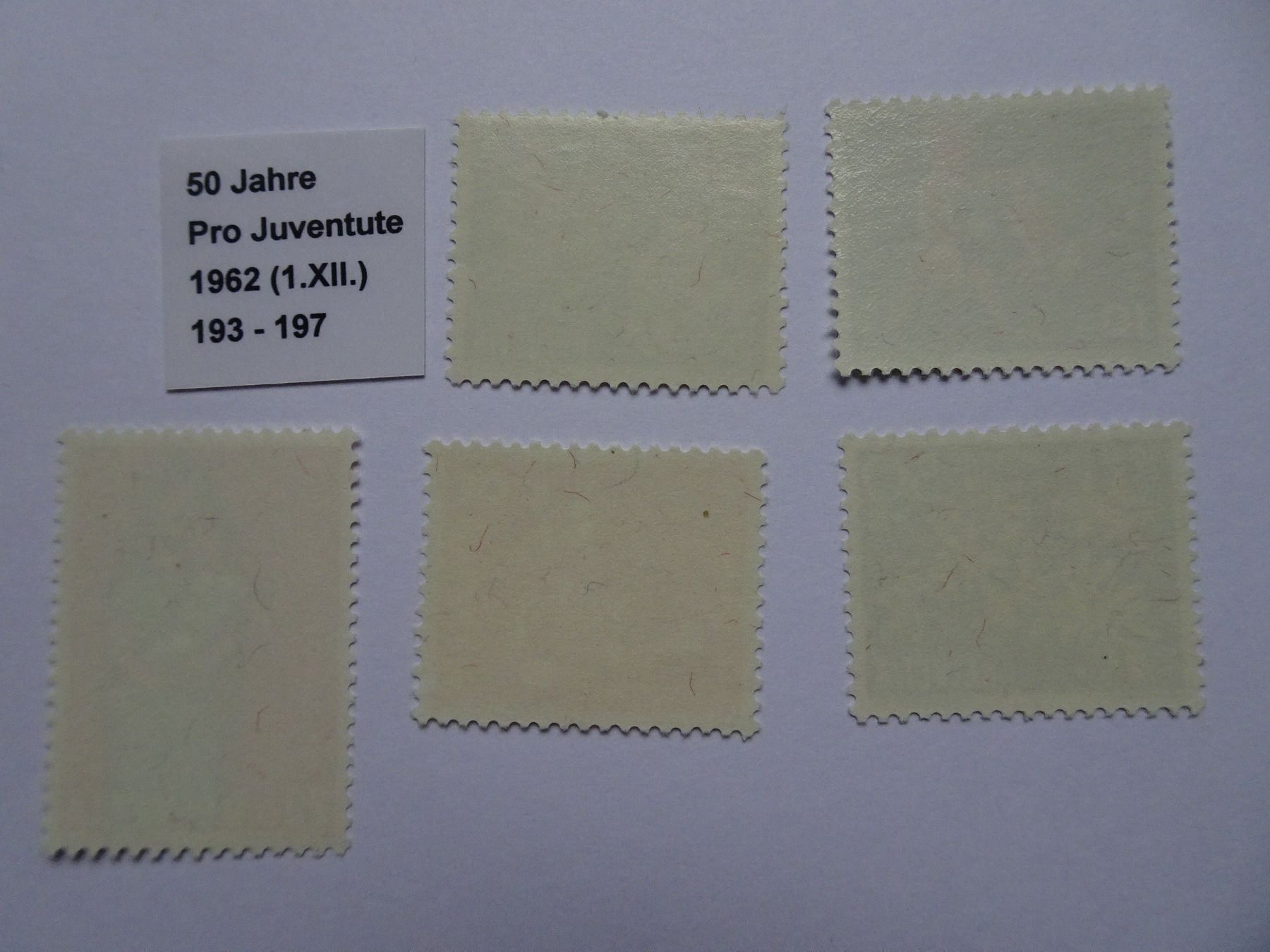 Alle Briefmarken: PJ 1962** – Neu (gemäss Beschreibung) aus Aadorf von Chnorli-Furz 1