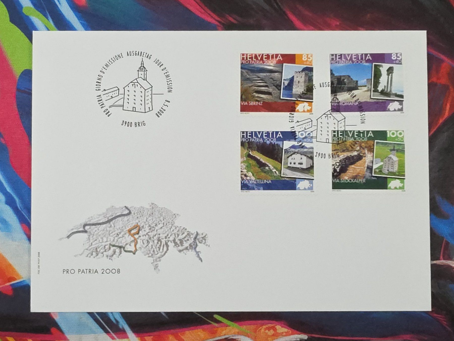 Tutti i francobolli: CL30 Enveloppe + Timbre Suisse 2008 – Usato da Cousset venduto da Patrick_Collections