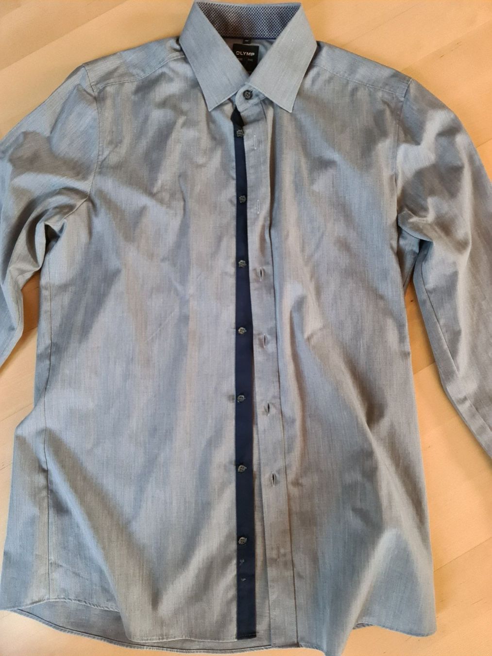 Camicie: Hemd Olymp Grösse 40 silbergrau – Usato da Buchs AG venduto da Stunner 1
