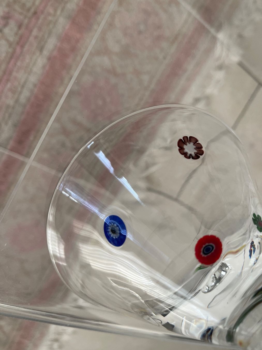 Bicchieri: 4er Set Cocktailgläser mit Blumen Inkrustationen Murano? – Usato da Gutenswil venduto da yneB1943 3