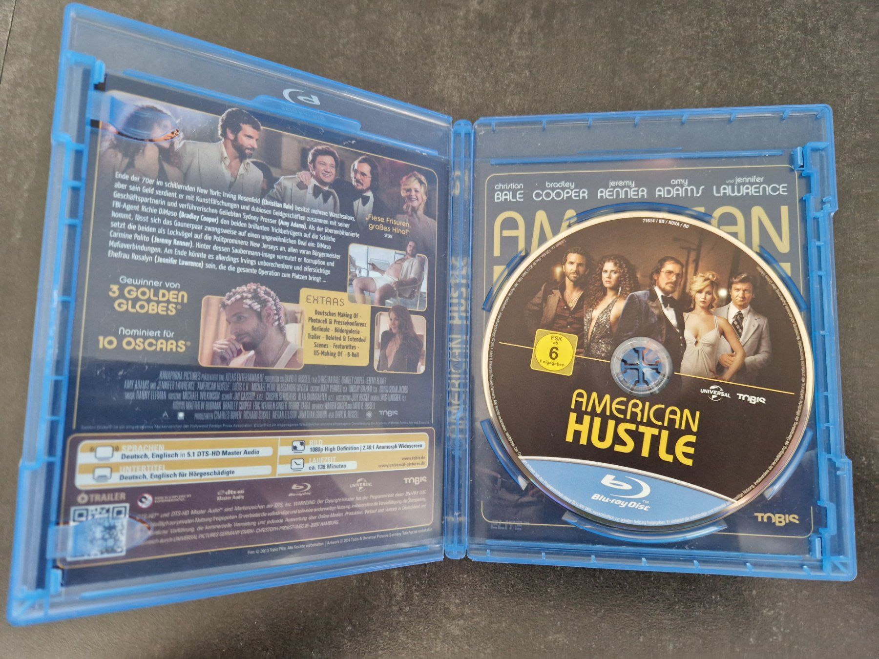 Tutti i DVDs: American Hustle Blu-Ray Topzustand – Usato da Buchs SG venduto da Herc01 1