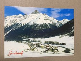 AK S-chanf Graubünden Gesamtansicht Winter
