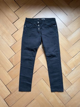 PLEASE - Jeanshose schwarz S