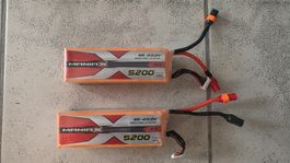Akkus Lipos 2× 6S 5200mAh 80C