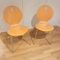 Calligaris Holzstühle Made in Italy, gebogenes Schichtholz 2