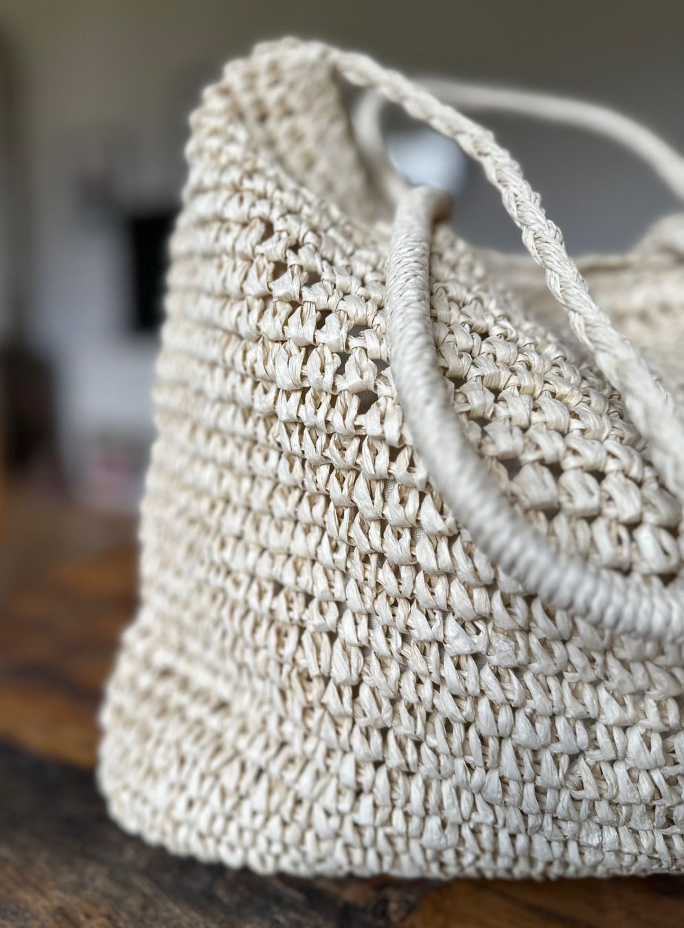 Borse da donna: Borsa in rafia – Nuovo e nell'imballaggio originale da Locarno venduto da DBSiesta 1