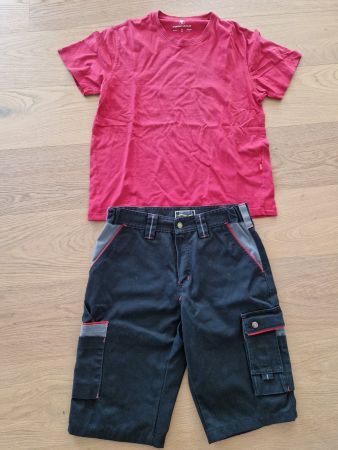 Arbeitshose kurz Wikland 48 + T-Shirt Engelbert Strauss M