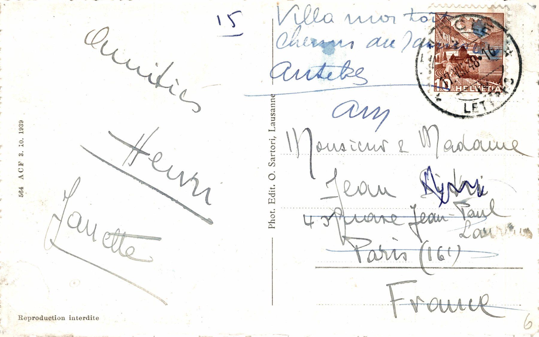 Cartes postales: Le Locle. Place du Marché – D'occasion à Bronschhofen par Astore 1