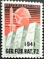 Soldatenmarke 2.WK, Gebirgs Füsilier Bat 72, Auf, Wi Inf 422