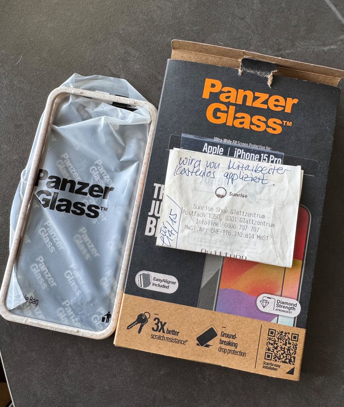Ritocchi & pellicole di protezione: Apple iPhone 15 Pro Panzer Glass TM – Nuovo e nell'imballaggio originale da Dübendorf venduto da ysc_hw92