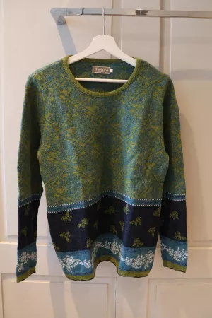 Gemusterter Flomax Wollpullover