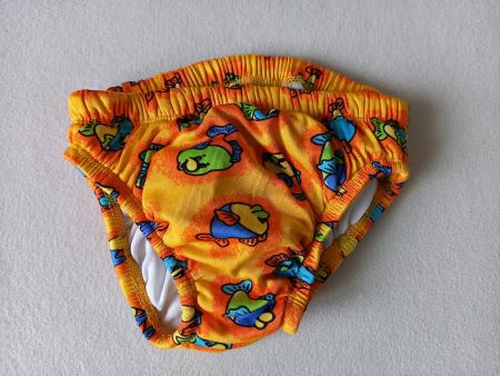 Badehose Fische orange Gr. 74/80