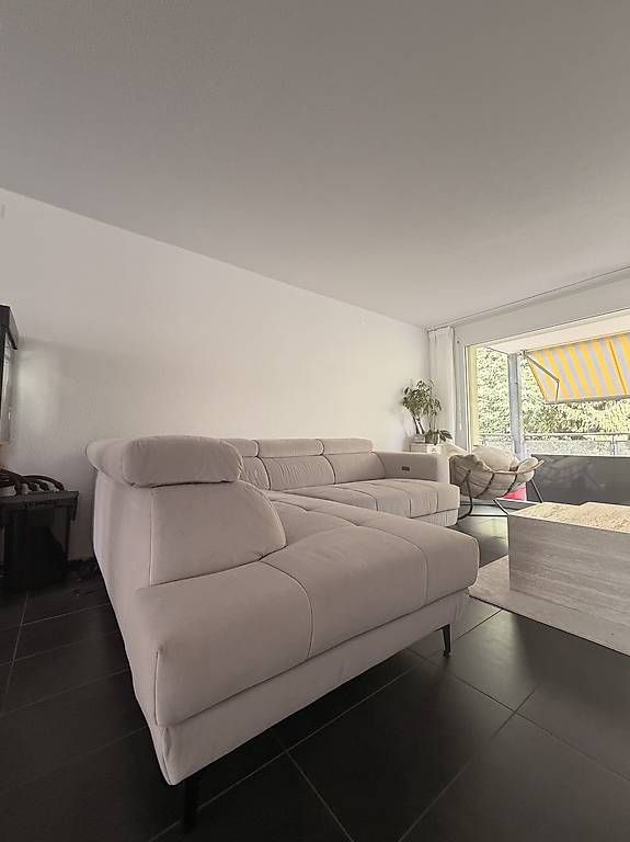 Mömax Sofas: Sofa Velours Grau/Greige – Gebraucht aus Lützelflüh-Goldb von akb_r2jg 1