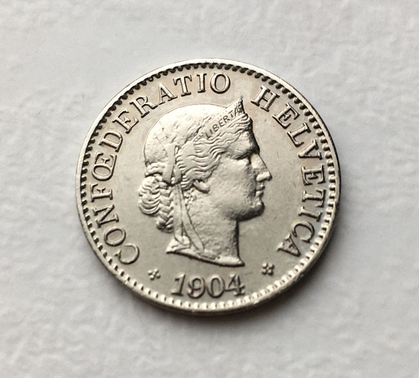 Tutti le monete: 1904 5 Rappen vz+ – Usato da Kirchberg SG venduto da Zenhad69