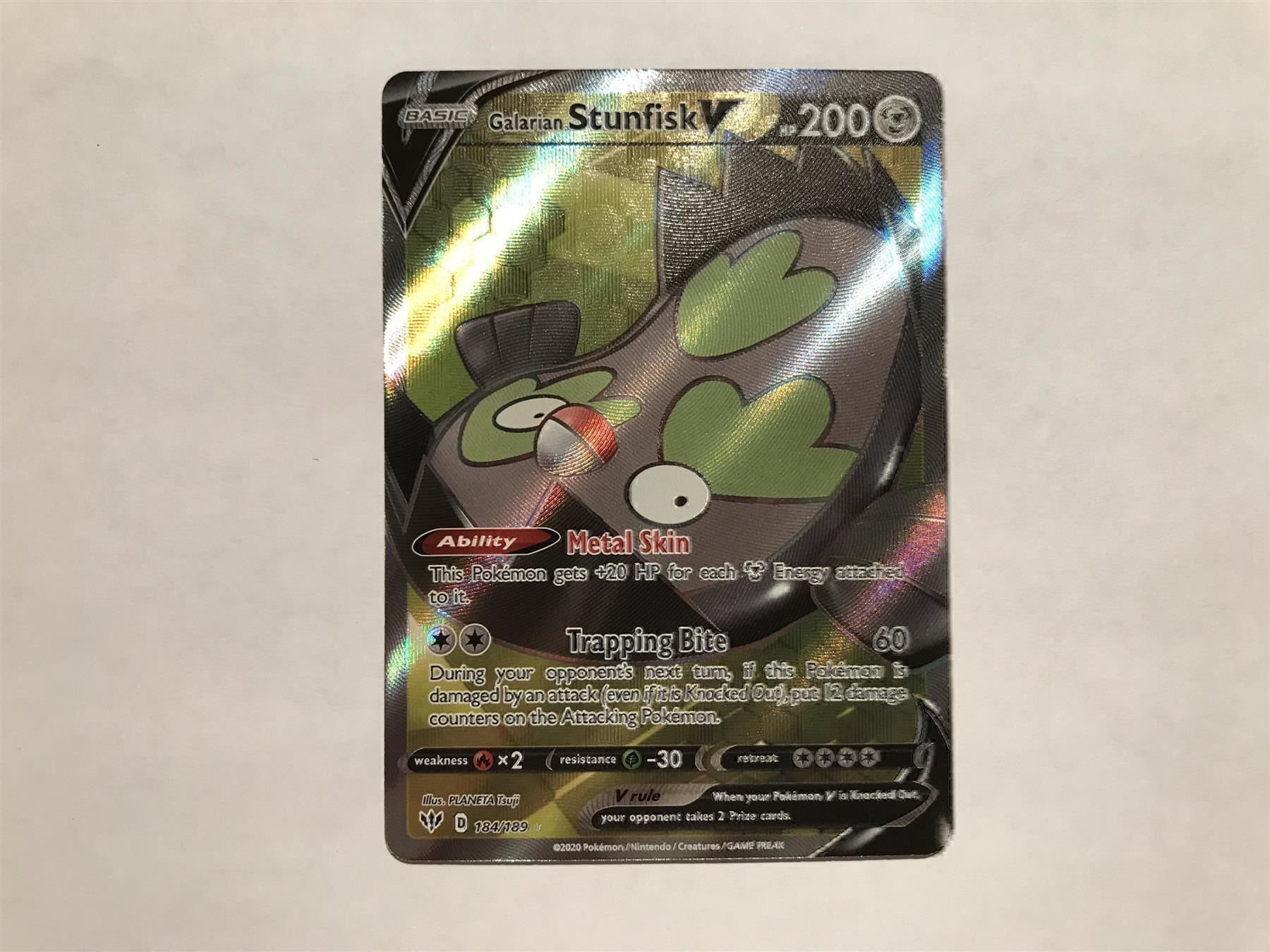 Pokémon Carte collezionabili: Galarian Stunkfish V – Nuovo (secondo la descrizione) da Hagendorn venduto da Pokecollectorch 1