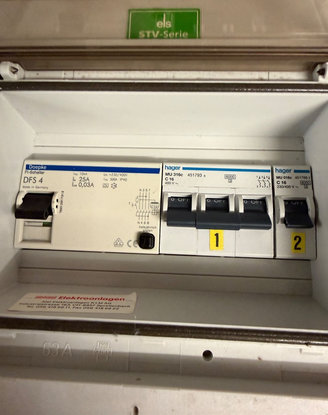 Alimentazione elettrica: Starker Stromverteiler 63A mit CEE & Schuko Steckdosen! – Usato da Nussbaumen AG venduto da olitech5415 2