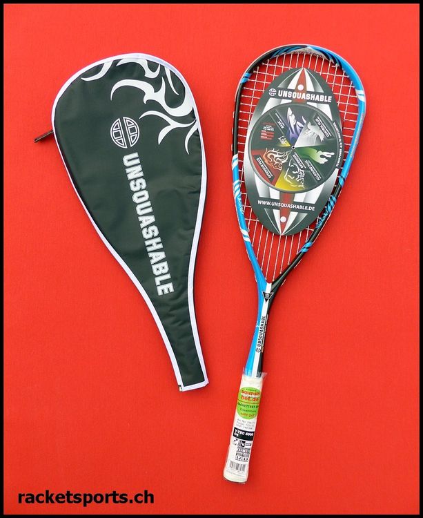 Raquette De Squash UNSQUASHABLE Y-TEC 125 – Carbone Souple, 500 Cm², 125 G, équilibre Tête – Pour Joueurs De Tous Niveaux