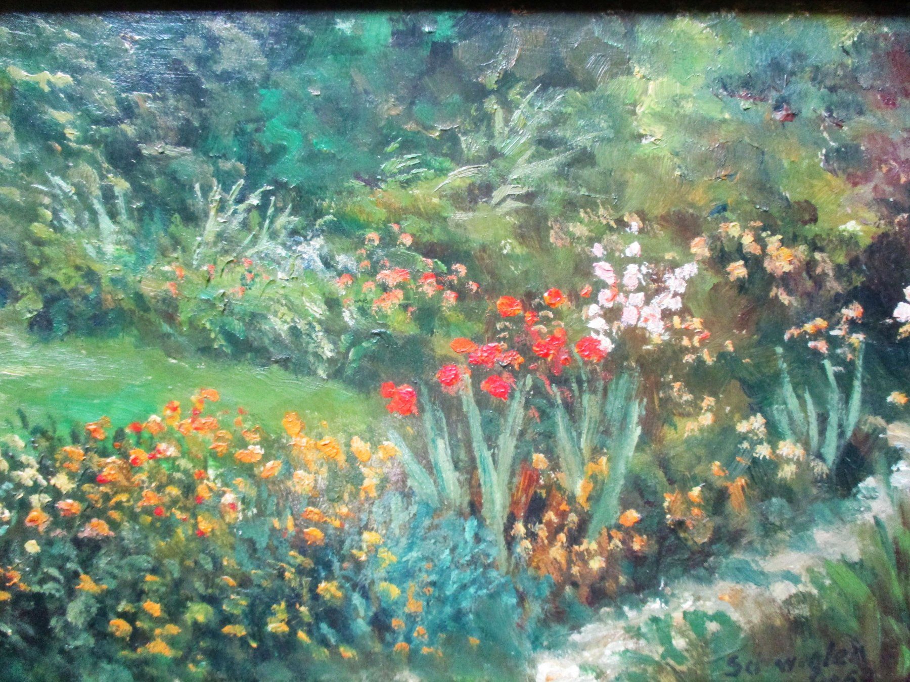 Gemälde: SCHWEGLER : Jardin impressionniste – Gebraucht aus Petit-Lancy von kine 1
