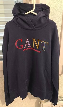 Gant Herren Kapuzenpullover - Größe S - Schwarz