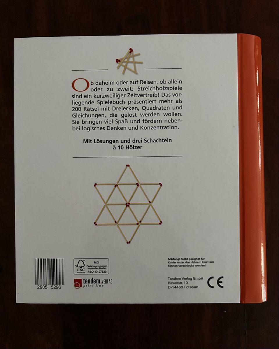 Livres: Streichholzspiele – D'occasion à Winterthur par Sunshineandrain 1