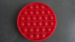 Pop It Fidget rot in Oktagonform