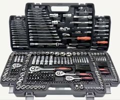 Werkzeugkoffer 216 Teile, Profi Werkzeug Set, für Werkstatt/