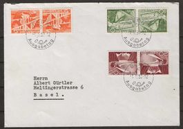 Kehrdruck Serie K41 - K43 auf Ersttag Brief