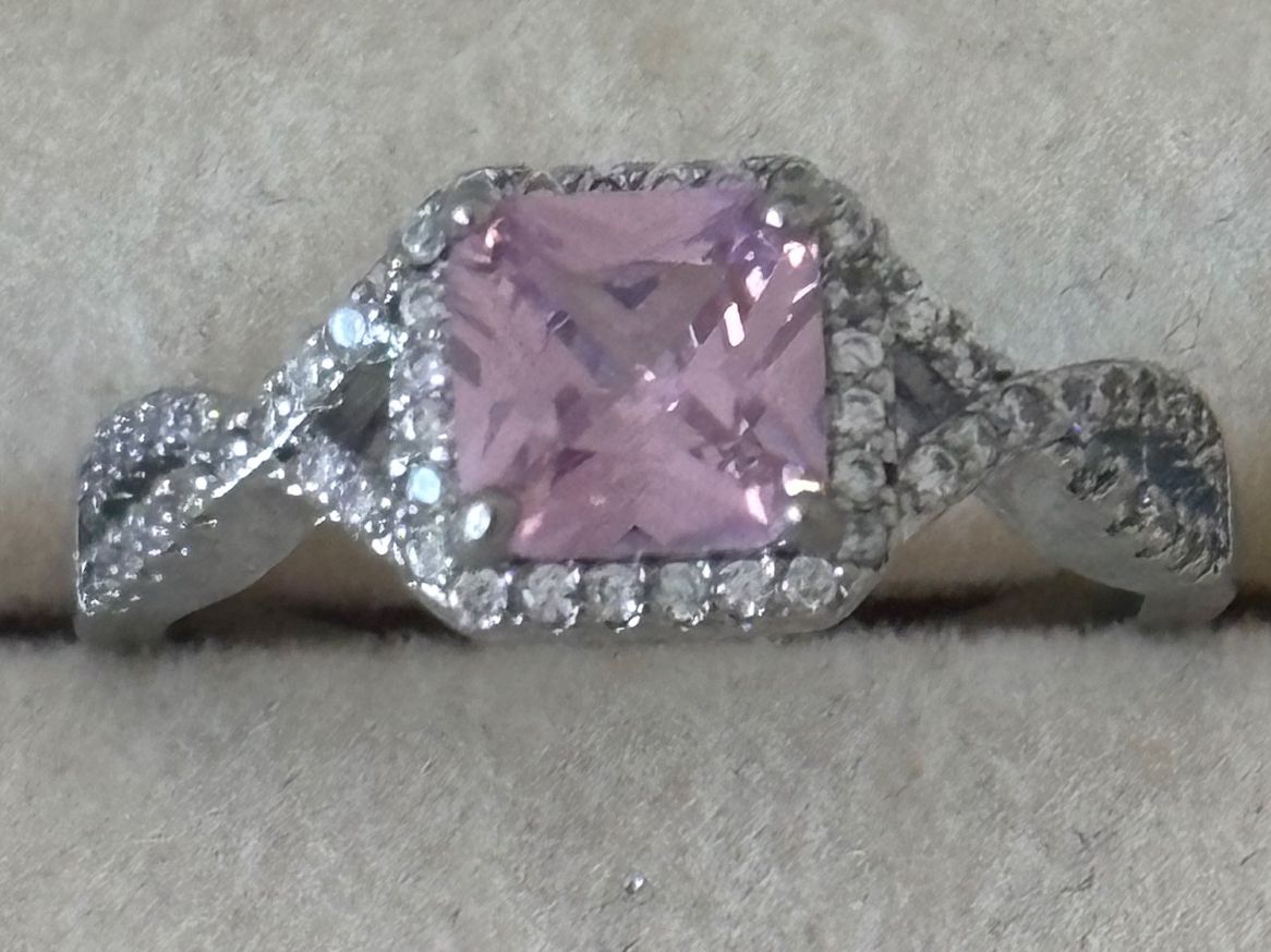 Ringe: Luxus Elegante Gr.19/9 Ring Farbe: Silber/Rosa – Neu (gemäss Beschreibung) aus Biel-Bienne von Roserosse13