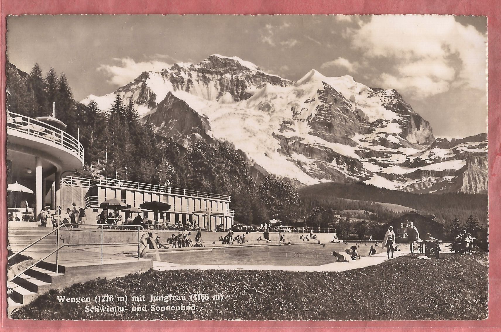 Cartes postales: Wengen - Schwimmbad - 1948 – D'occasion à Fislisbach par Porano