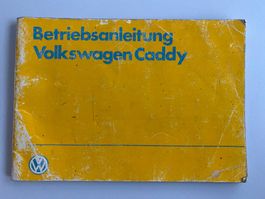 VW Caddy Betriebsanleitung (1983)