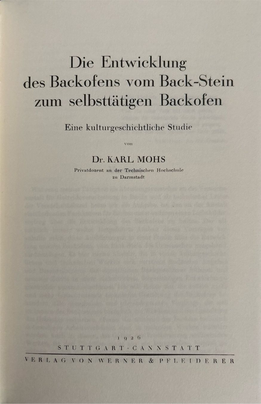 Libri: Mohs Karl, Backofenbau – Nuovo (secondo la descrizione) da Sarnen venduto da Livres 3