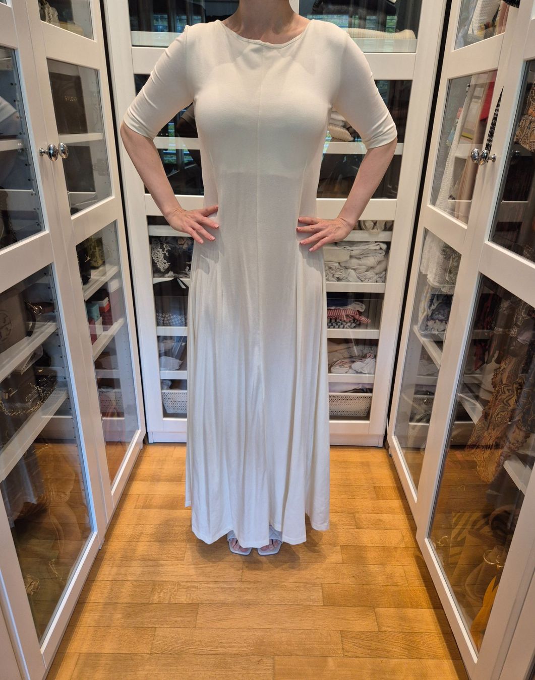 Vestiti: CAES Kleid Elfenbein / Off-White – Nuovo e nell'imballaggio originale da Zug venduto da OliviaK7 2