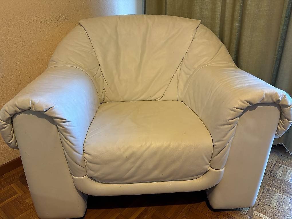 Fauteuils: Fauteuil blanc en cuir – Neuf (Voir description) à Genève par pie_6xg2 1