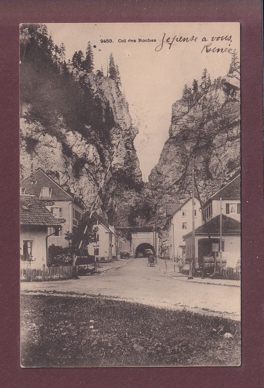 Cartoline postali: COL DES ROCHES - 1904 – Usato da Pully venduto da nicecards