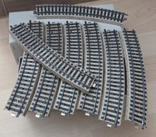 Märklin Gleise gebogen gebraucht 8 Stück