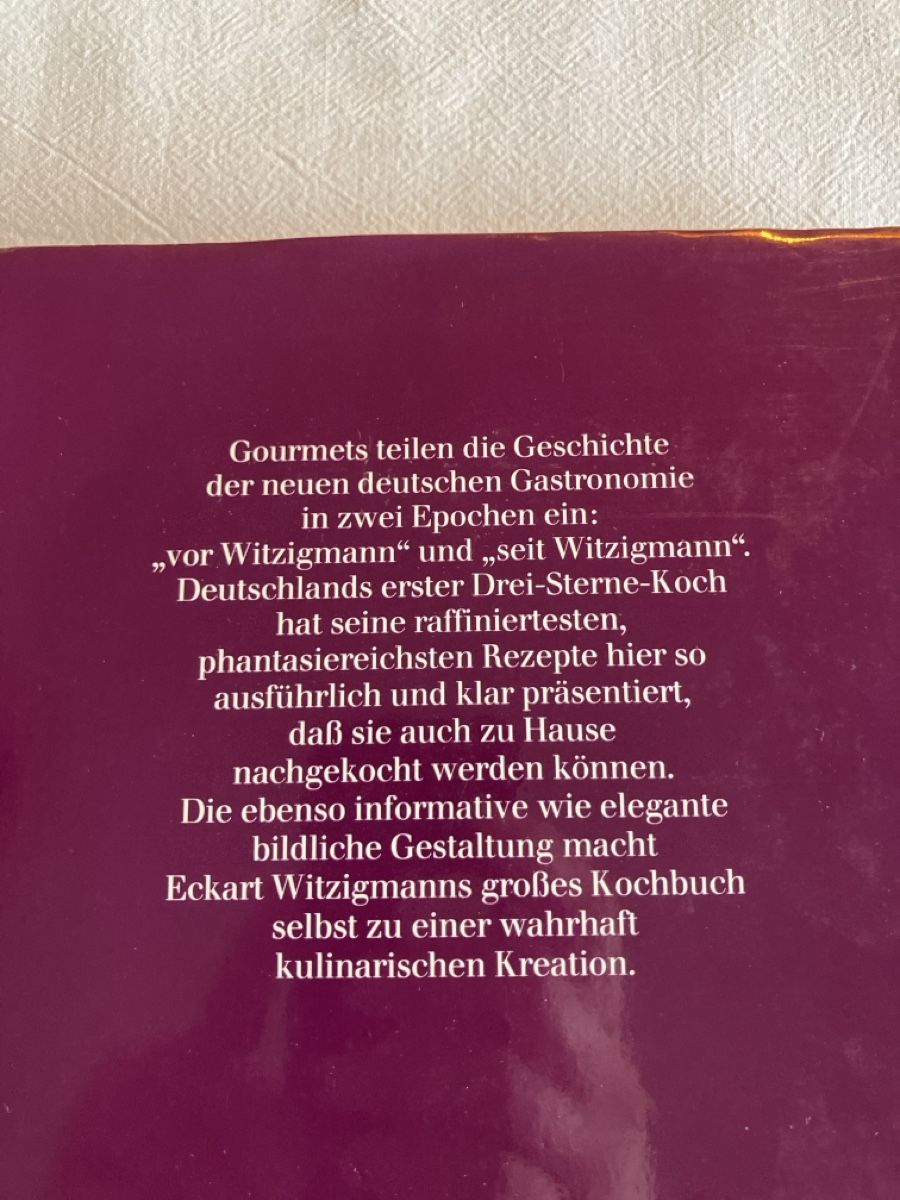 Libri: Eckart Witzigmann - Kulinarische Kreationen – Usato da Perlen venduto da K.P.K.P 1