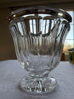 Kristallvase mit 800er Silberrand – Deutschland, ca. 1900