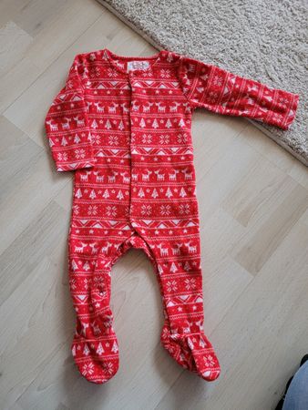 Weihnachts Overall Pyjama gr. 74