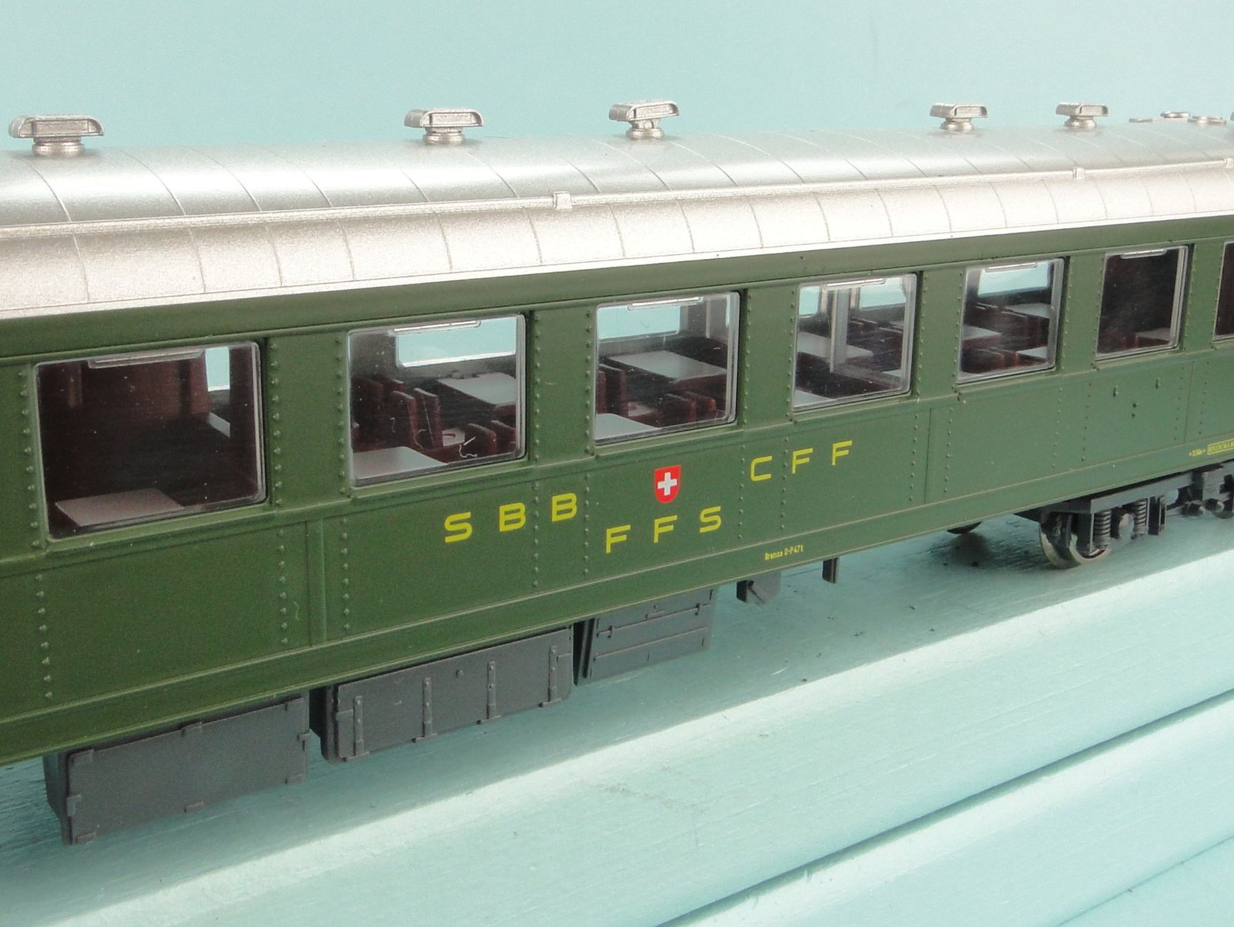 Roco Modellini di ferrovie: Roco 44876 H0 DC SBB Speisewagen – Usato da Bülach venduto da cann11 8