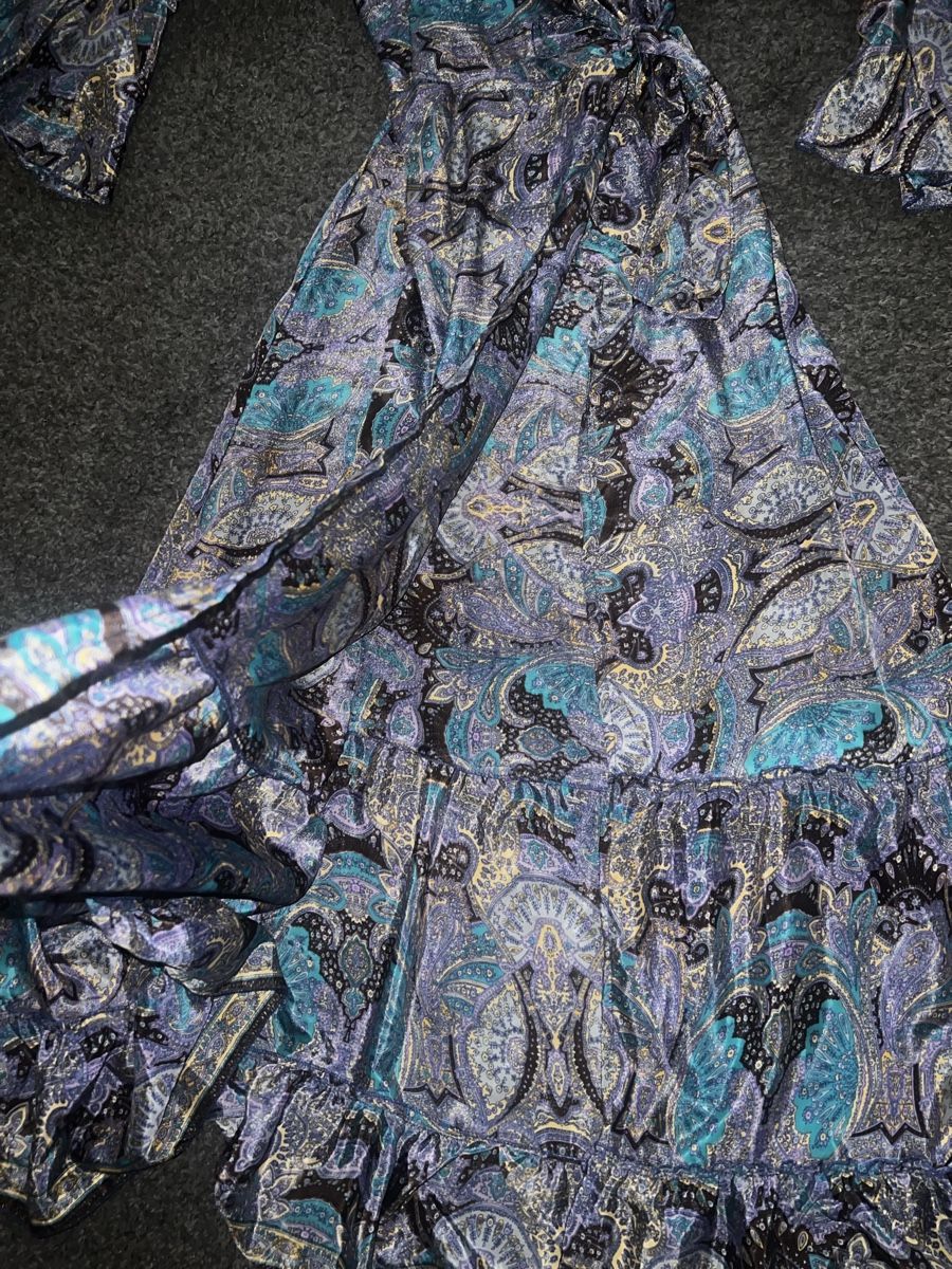 Vestiti: •PAISLEY SEIDE MAXIKLEID GR.S MIT V-AUSSCHNITT• – Nuovo (secondo la descrizione) da Effretikon venduto da Briga.S. 3
