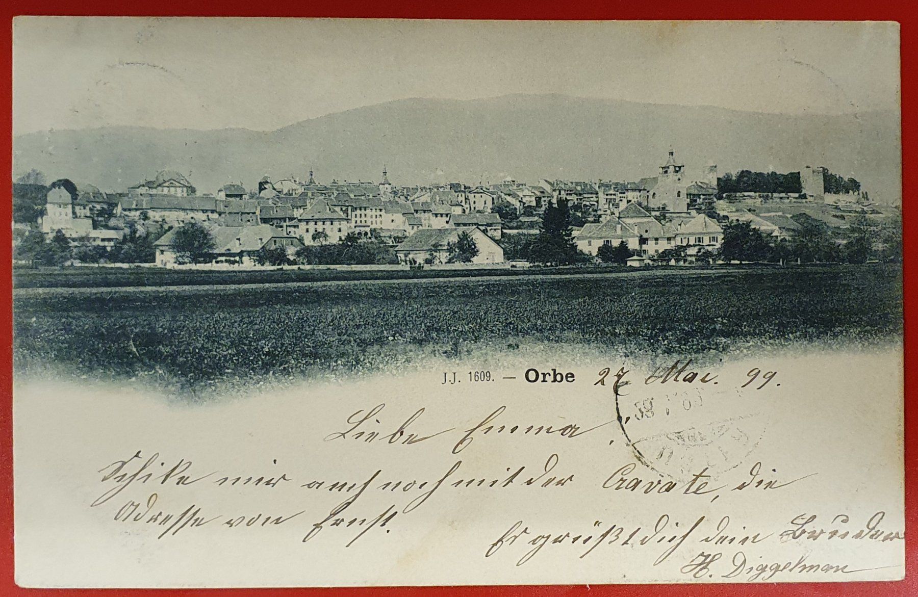Ansichtskarten: Orbe  1899 – Gebraucht aus Kreuzlingen von Rschweiz1