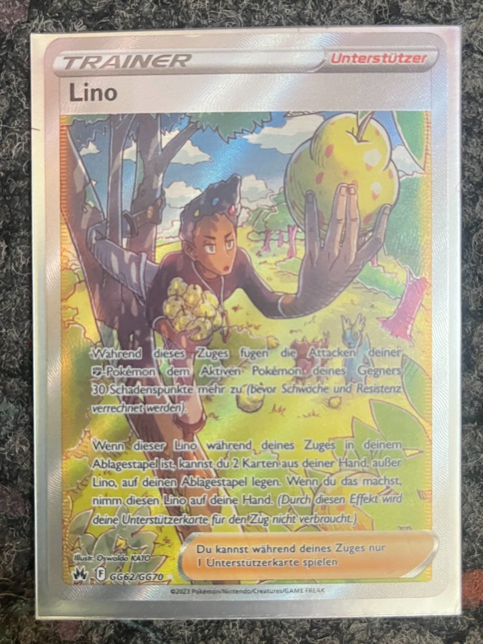 Pokémon Cartes à collectionner: Lino (CRZ GG62) – Neuf (Voir description) à St. Niklaus VS par tru_vj5x
